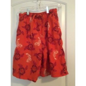 Islander Boys Size 14/16 Printed Swim Board  Shorts Elastic Waist Swim Wear